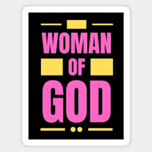 Woman Of God | Christian Typography Magnet